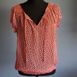 Liz Claiborne semi-sheer blouse S